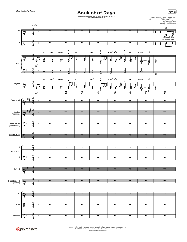 Ancient Of Days Conductor's Score (CityAlight)