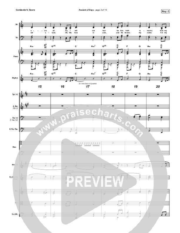 Ancient Of Days Conductor's Score (CityAlight)