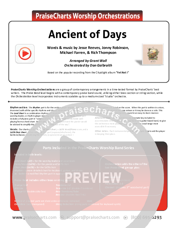 Ancient Of Days Cover Sheet (CityAlight)