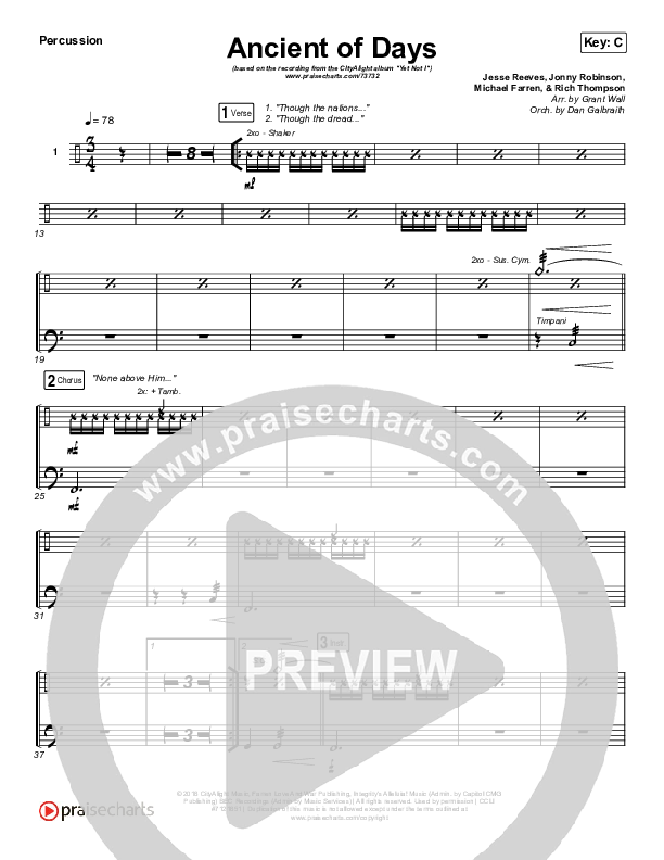 Ancient Of Days Percussion (CityAlight)