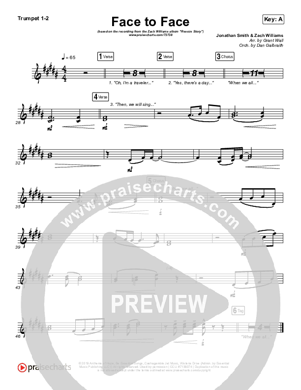 Face To Face Brass Pack (Zach Williams)