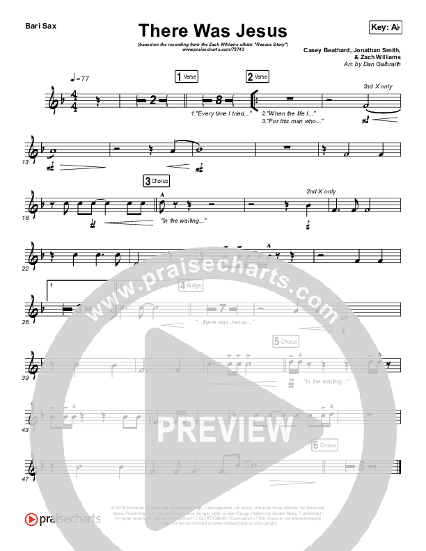 There Was Jesus Bari Sax (Zach Williams / Dolly Parton)