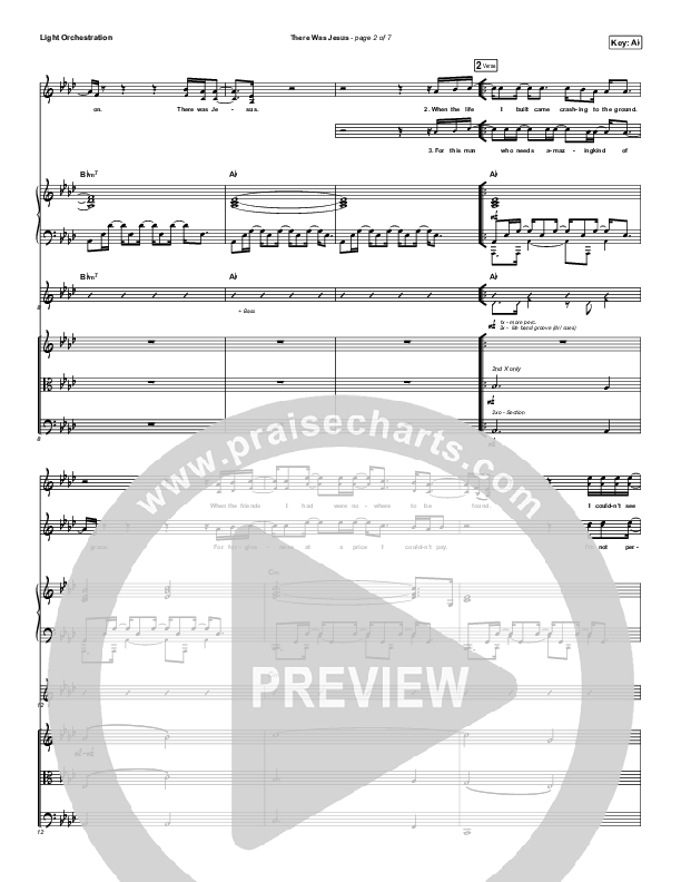 There Was Jesus Conductor's Score (Zach Williams / Dolly Parton)