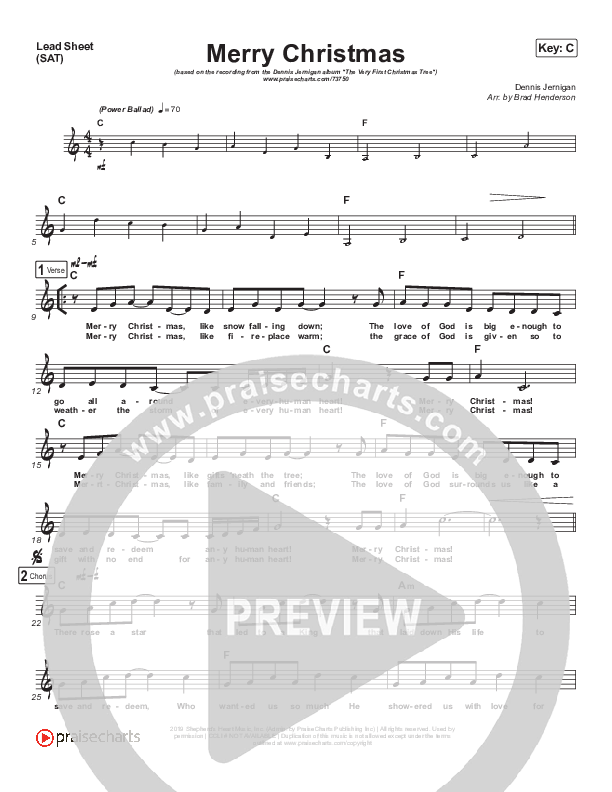 Merry Christmas Lead (SAT) (Dennis Jernigan)