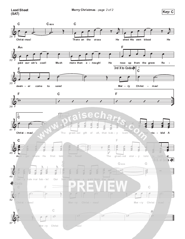 Merry Christmas Lead (SAT) (Dennis Jernigan)