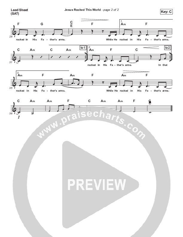 Jesus Rocked This World Lead (SAT) (Dennis Jernigan)