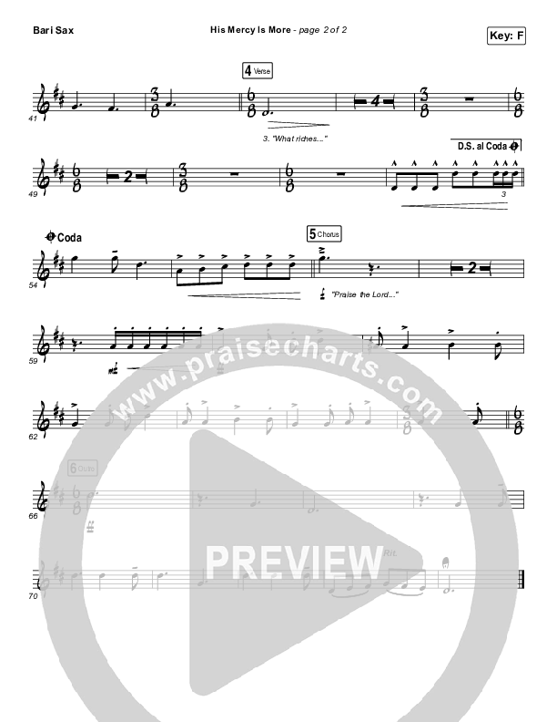 His Mercy Is More Bari Sax (Matt Boswell / Matt Papa)