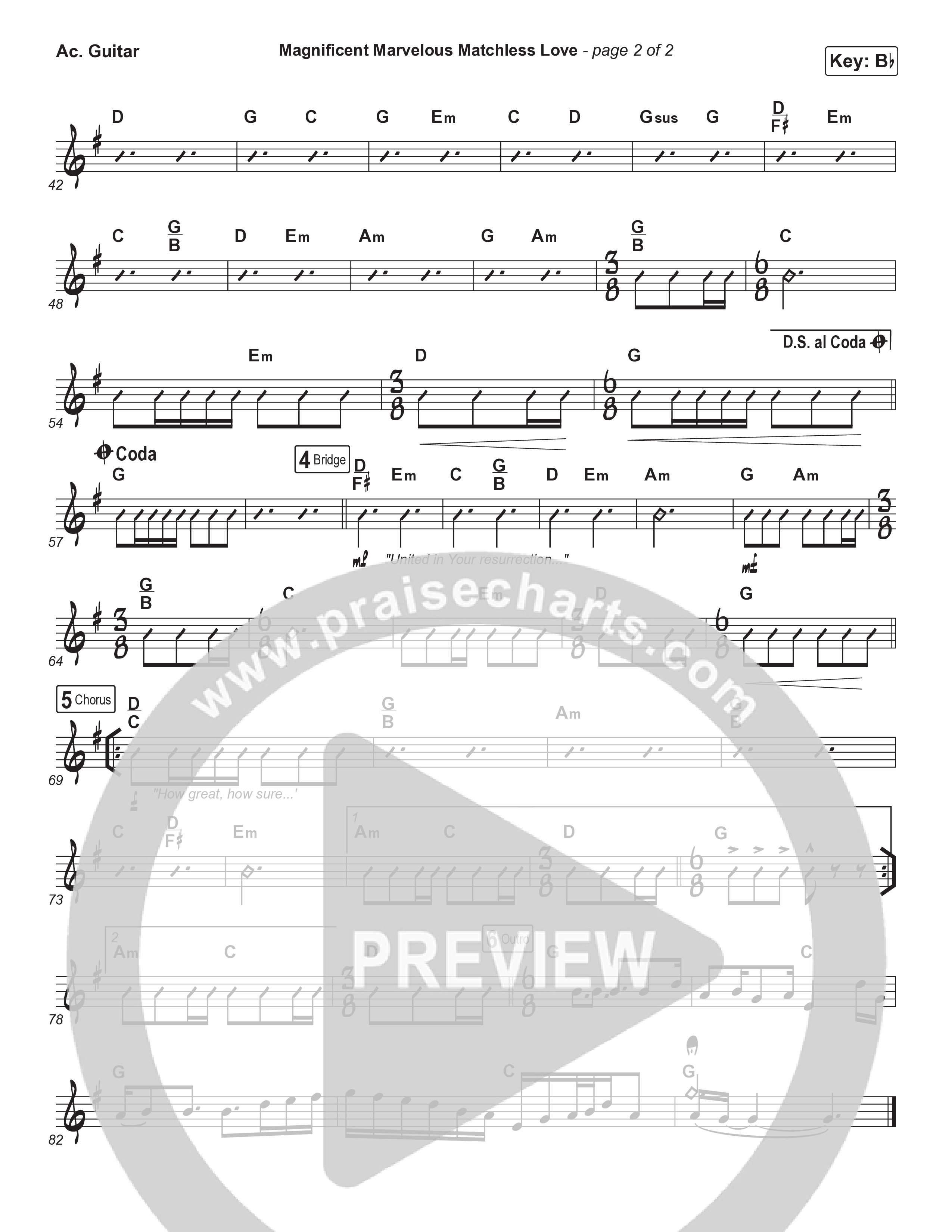 Magnificent Marvelous Matchless Love Acoustic Guitar (Matt Boswell / Matt Papa)