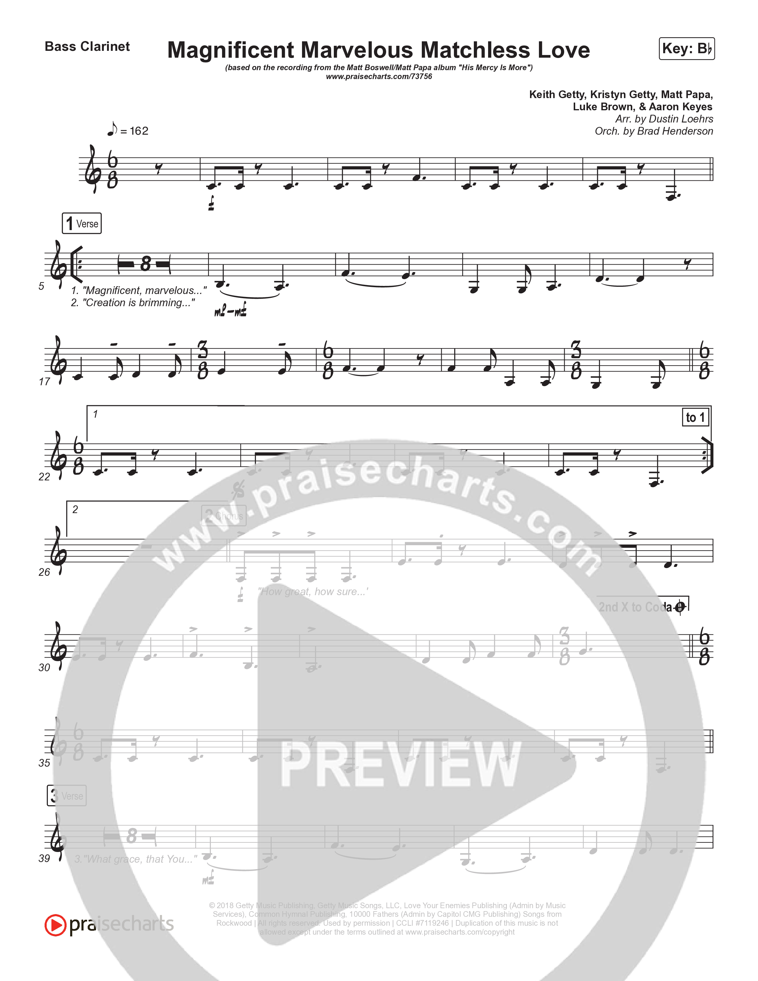 Magnificent Marvelous Matchless Love Bass Clarinet (Matt Boswell / Matt Papa)