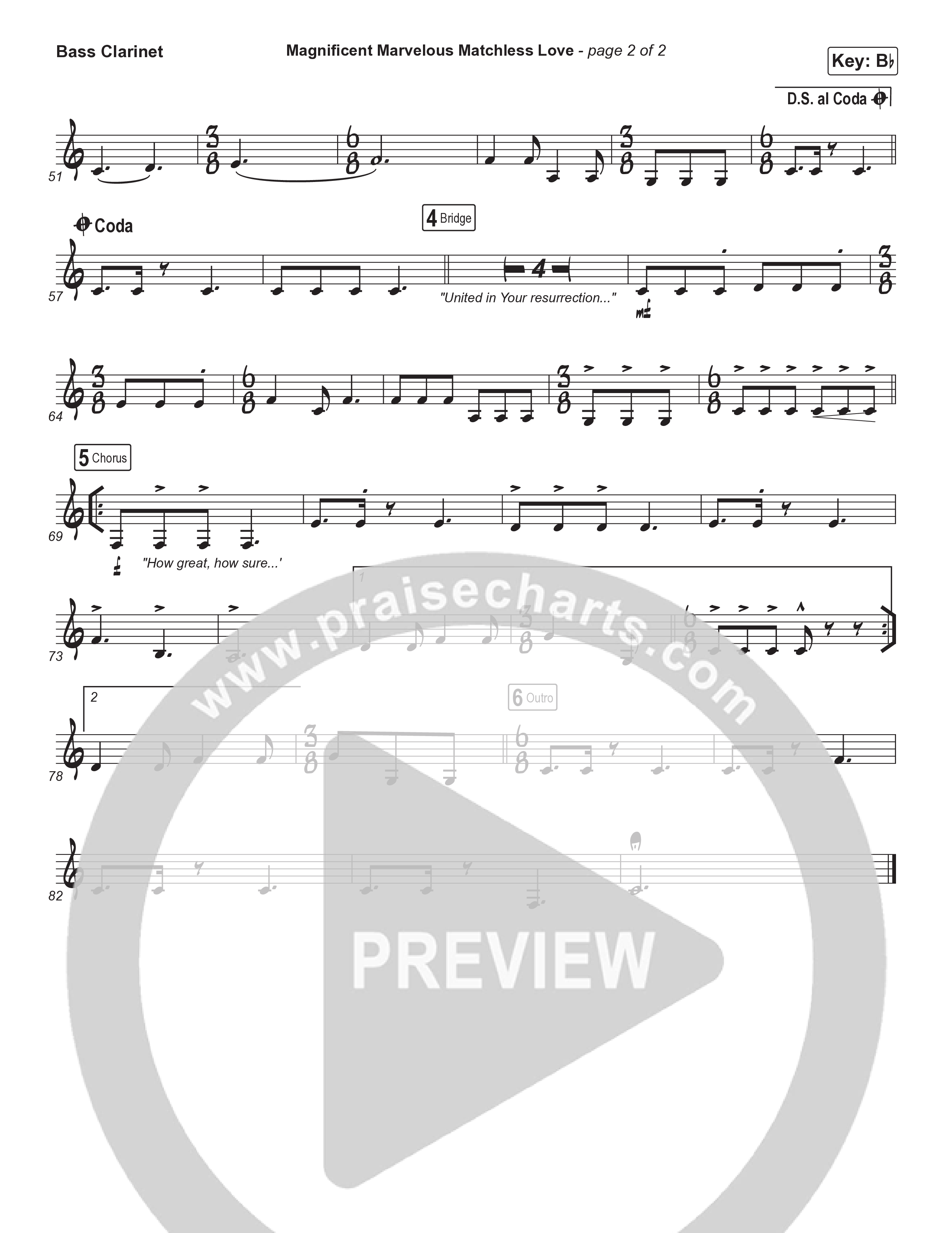 Magnificent Marvelous Matchless Love Bass Clarinet (Matt Boswell / Matt Papa)