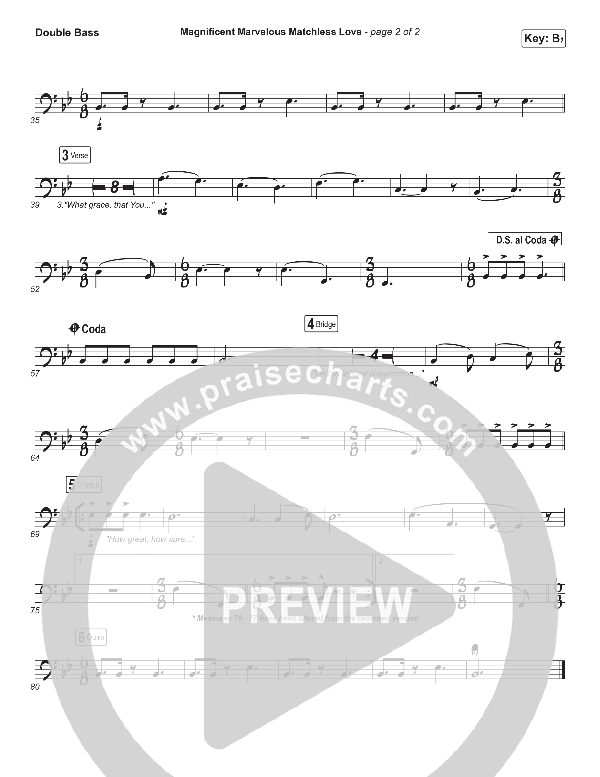 Magnificent Marvelous Matchless Love Double Bass (Matt Boswell / Matt Papa)