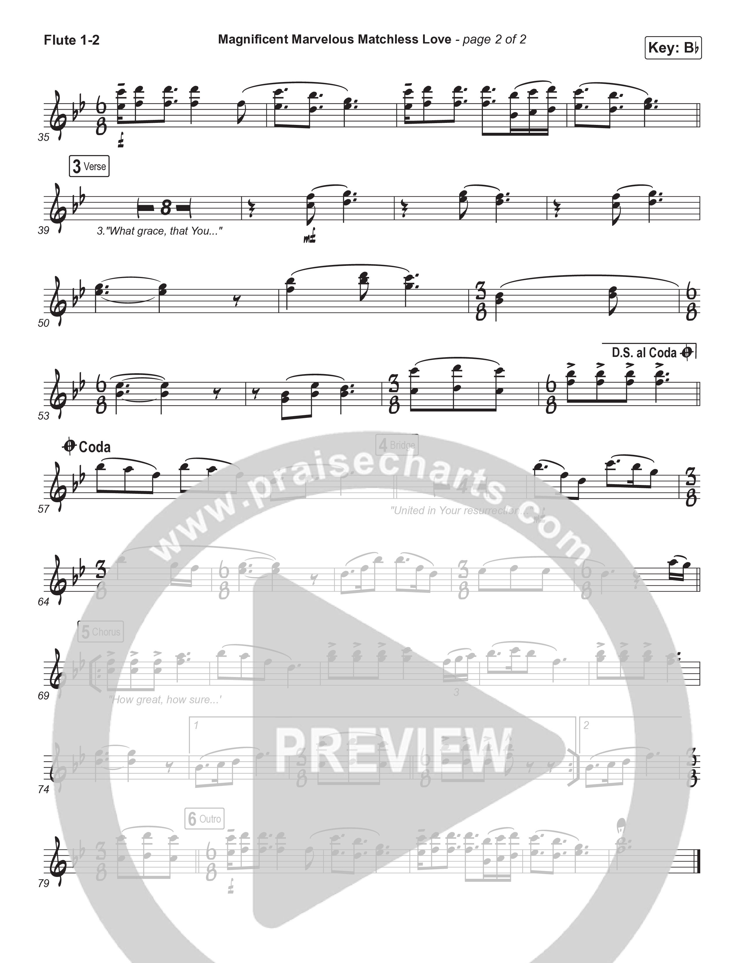 Magnificent Marvelous Matchless Love Flute 1/2 (Matt Boswell / Matt Papa)