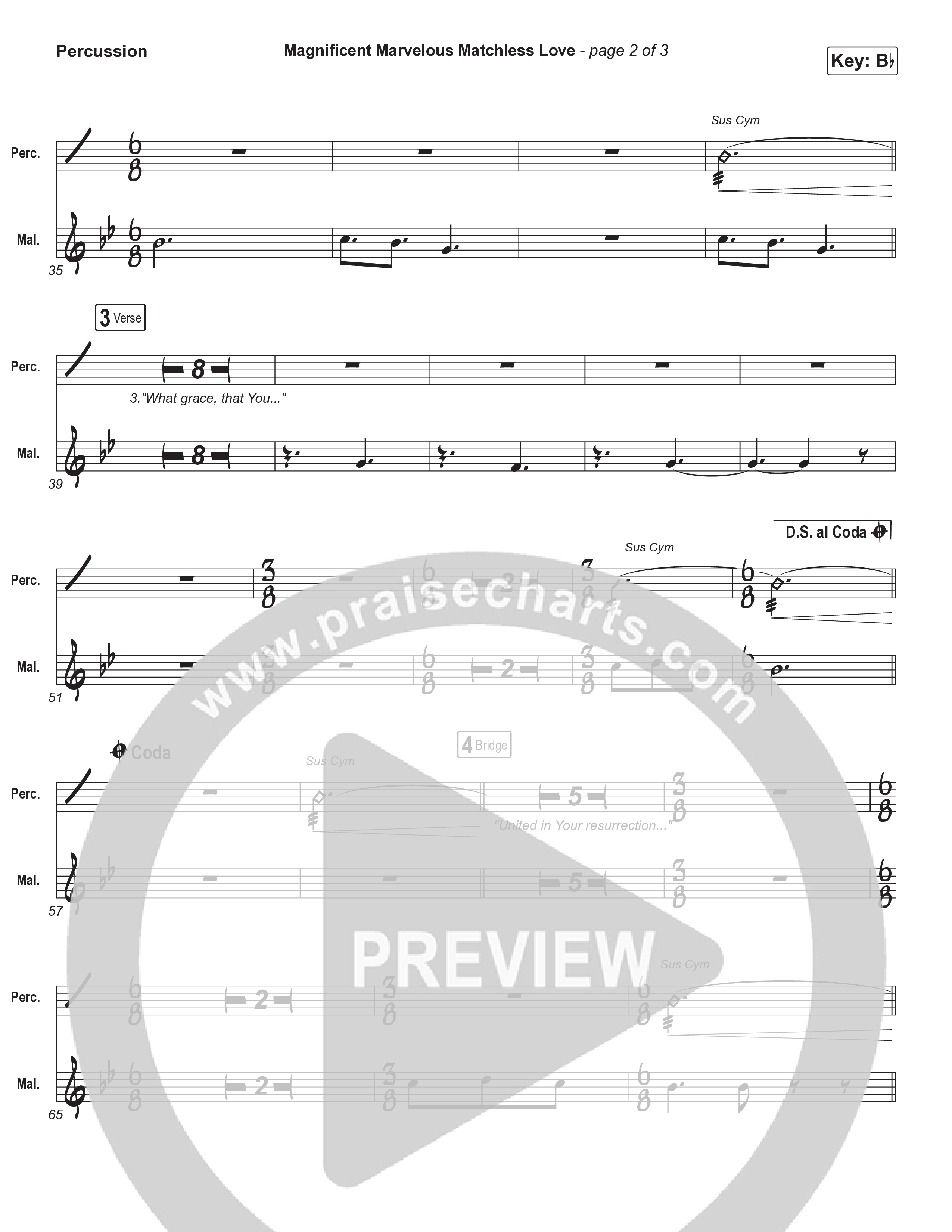 Magnificent Marvelous Matchless Love Percussion (Matt Boswell / Matt Papa)