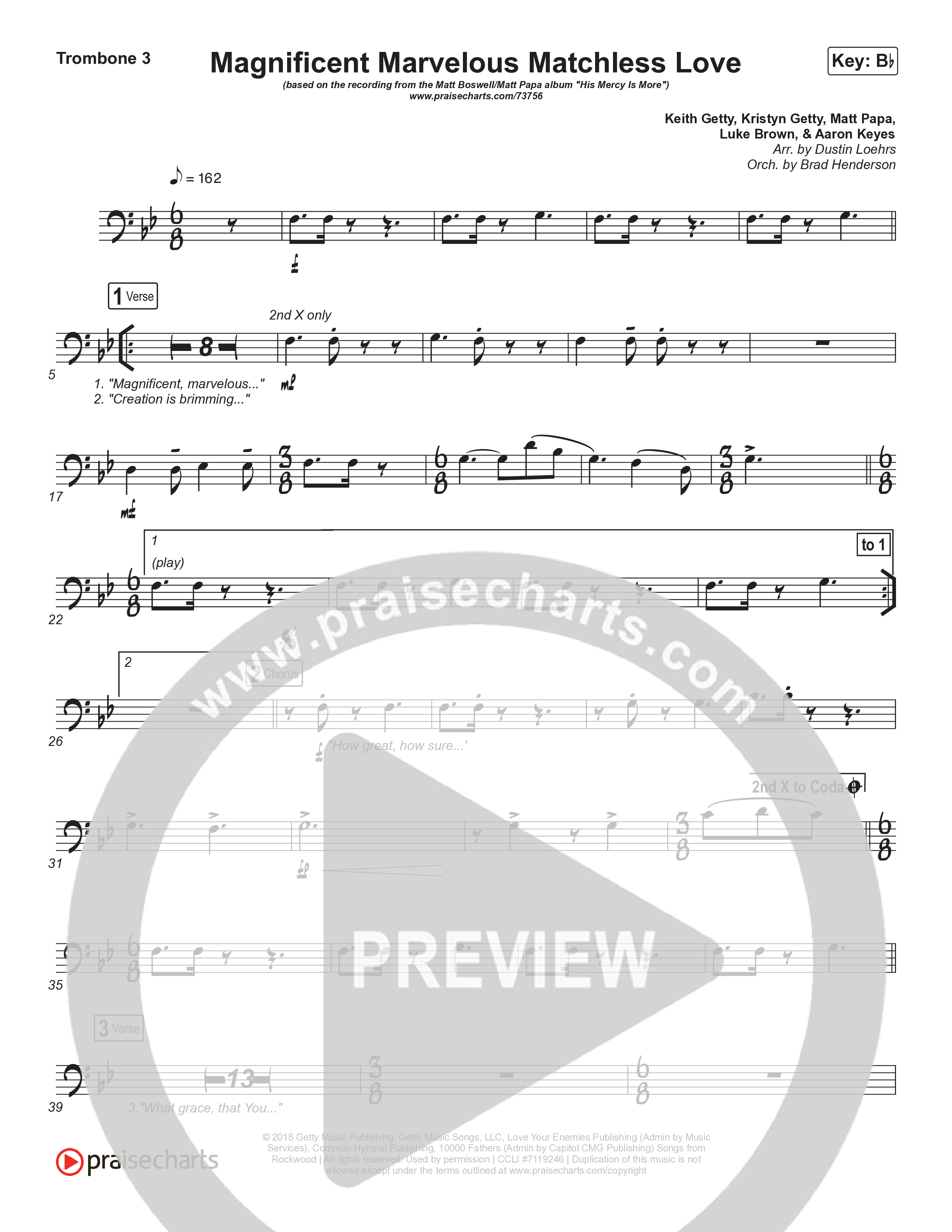 Magnificent Marvelous Matchless Love Trombone 3 (Matt Boswell / Matt Papa)