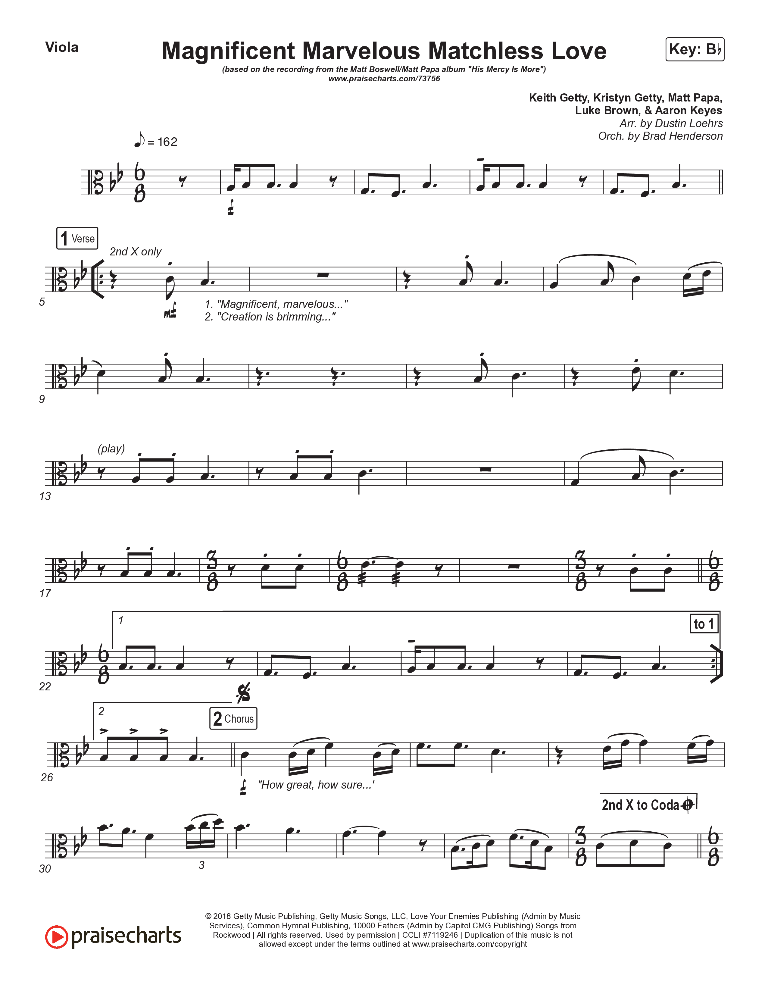 Magnificent Marvelous Matchless Love Viola (Matt Boswell / Matt Papa)