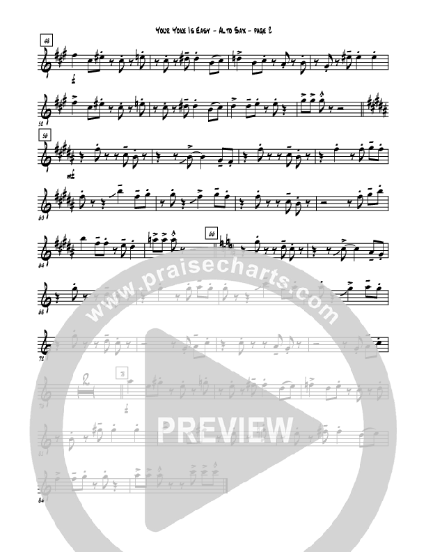 Your Yoke Is Easy Alto Sax (Rebecca Hardiman)