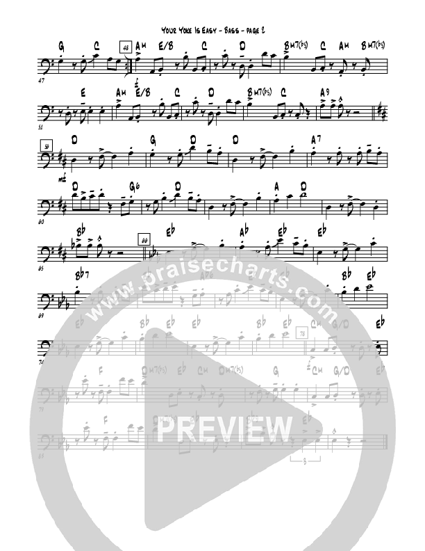 Your Yoke Is Easy Bass Guitar (Rebecca Hardiman)