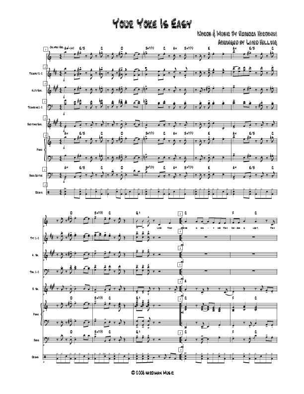 Your Yoke Is Easy Conductor's Score (Rebecca Hardiman)