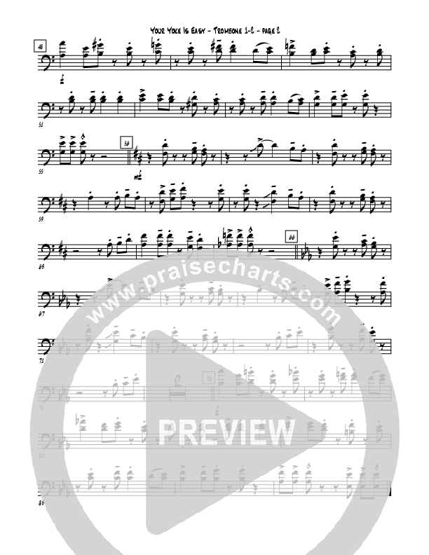 Your Yoke Is Easy Trombone 1/2 (Rebecca Hardiman)