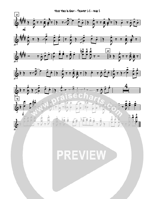 Your Yoke Is Easy Trumpet 1,2 (Rebecca Hardiman)