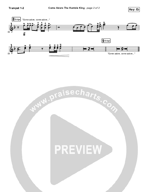 Come Adore The Humble King Trumpet 1,2 (Matt Boswell / Matt Papa)