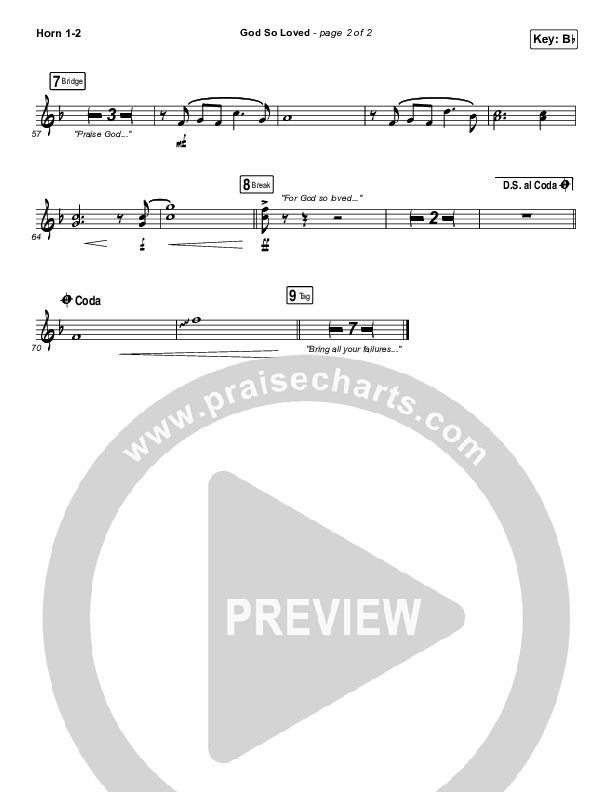 God So Loved (Live) Brass Pack (We The Kingdom)