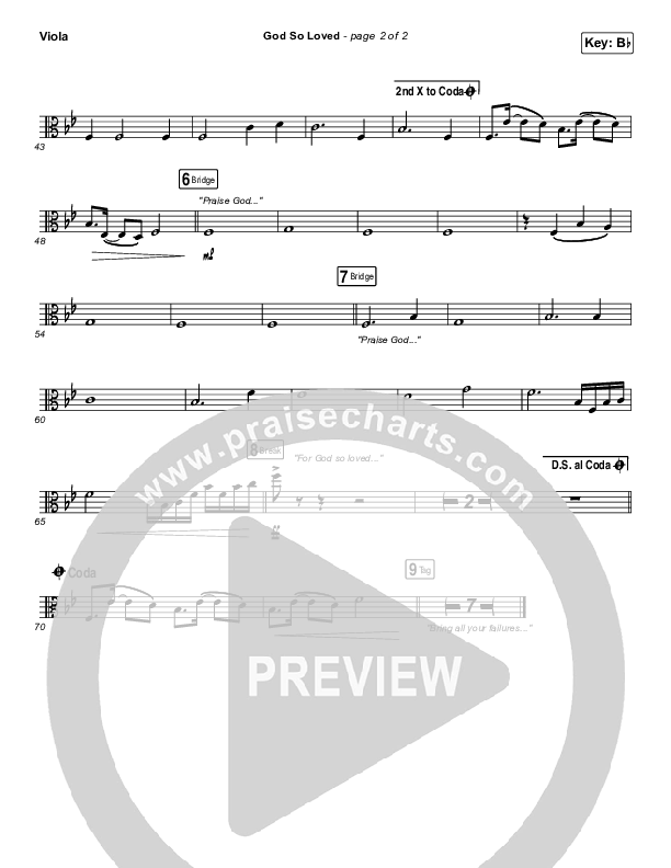 God So Loved (Live) Viola (We The Kingdom)