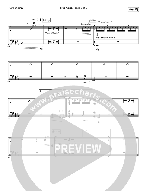 Free Amen Percussion (We The Kingdom)