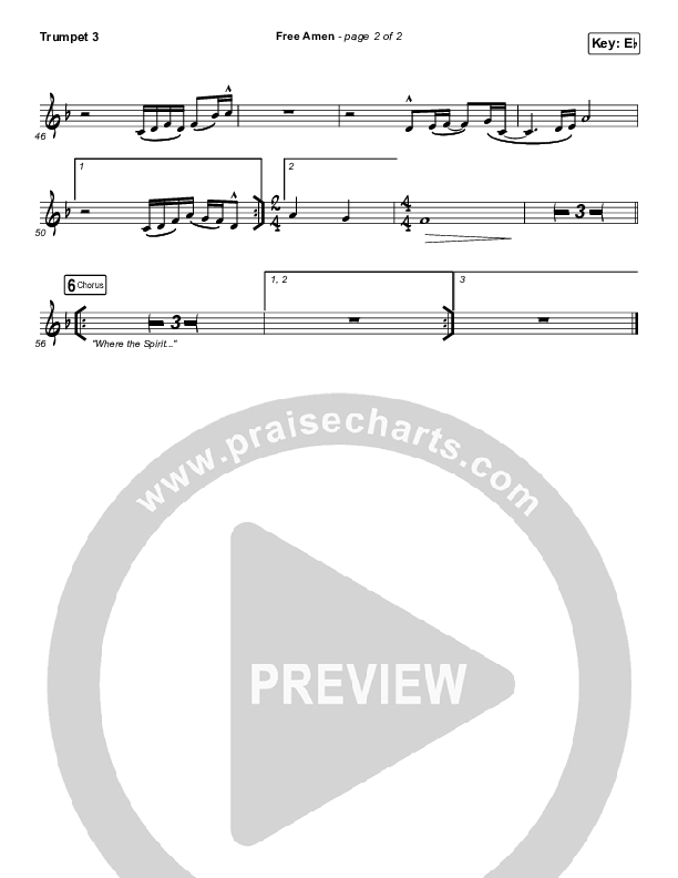 Free Amen Trumpet 3 (We The Kingdom)