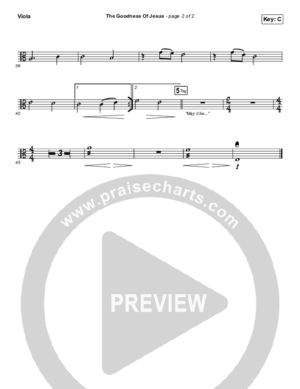 The Goodness Of Jesus Viola (CityAlight)