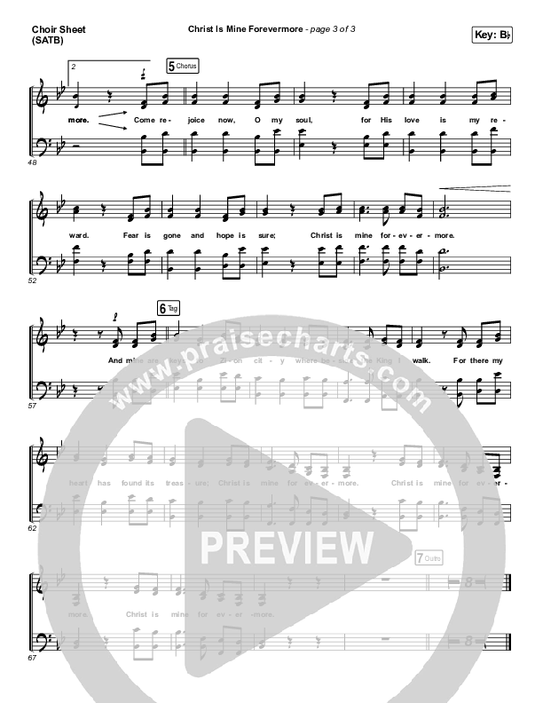 Christ Is Mine Forevermore Choir Sheet (SATB) (CityAlight)