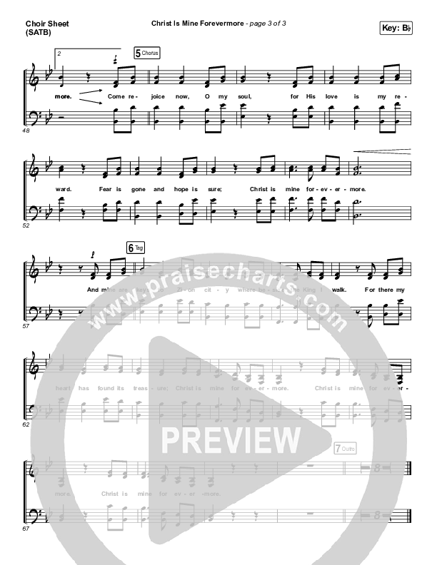 Christ Is Mine Forevermore Choir Sheet (SATB) (CityAlight)