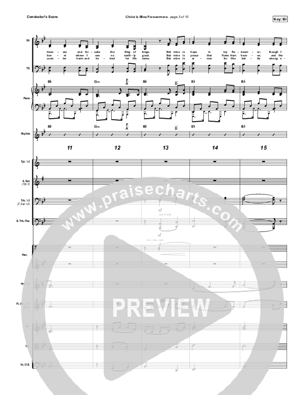 Christ Is Mine Forevermore Conductor's Score (CityAlight)