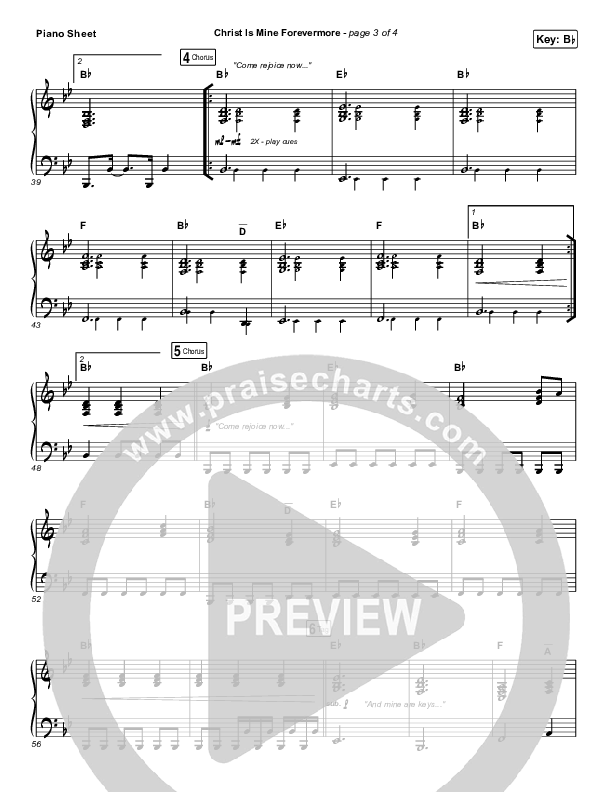 Christ Is Mine Forevermore Piano Sheet (CityAlight)