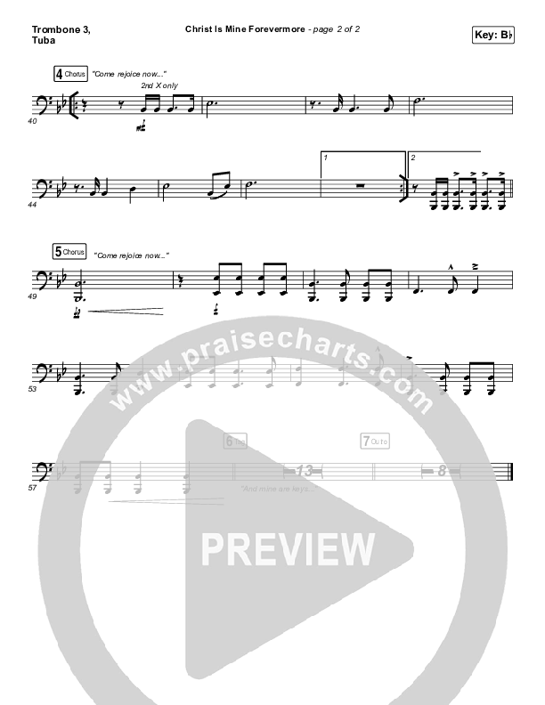 Christ Is Mine Forevermore Trombone 3/Tuba (CityAlight)