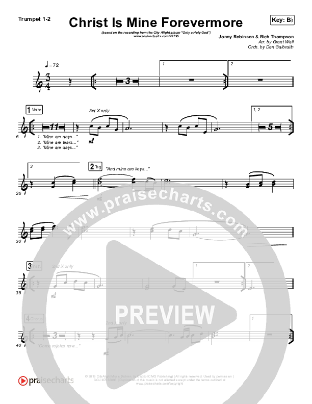 Christ Is Mine Forevermore Brass Pack (CityAlight)