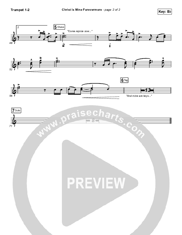 Christ Is Mine Forevermore Trumpet 1,2 (CityAlight)