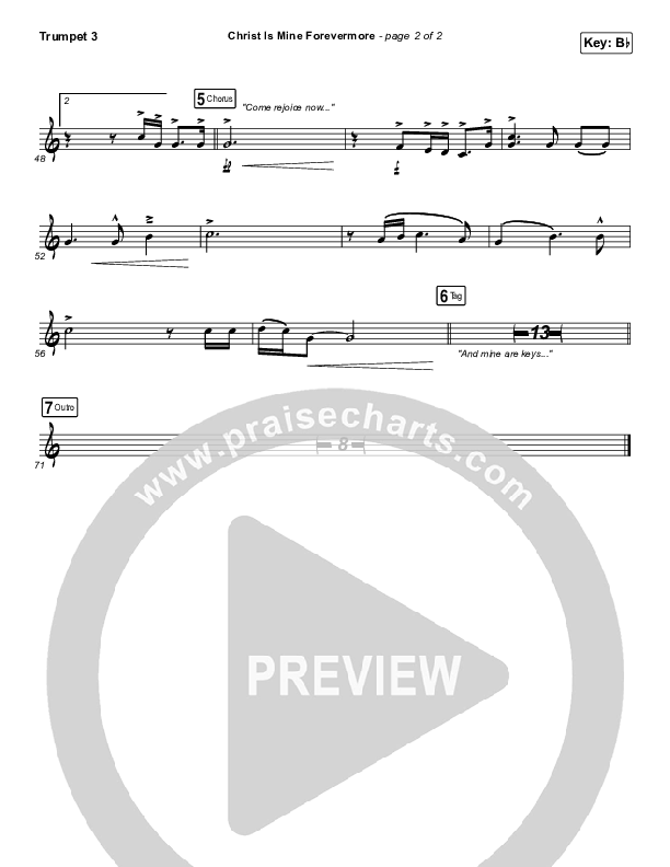 Christ Is Mine Forevermore Trumpet 3 (CityAlight)