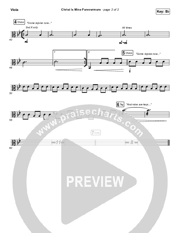 Christ Is Mine Forevermore Viola (CityAlight)