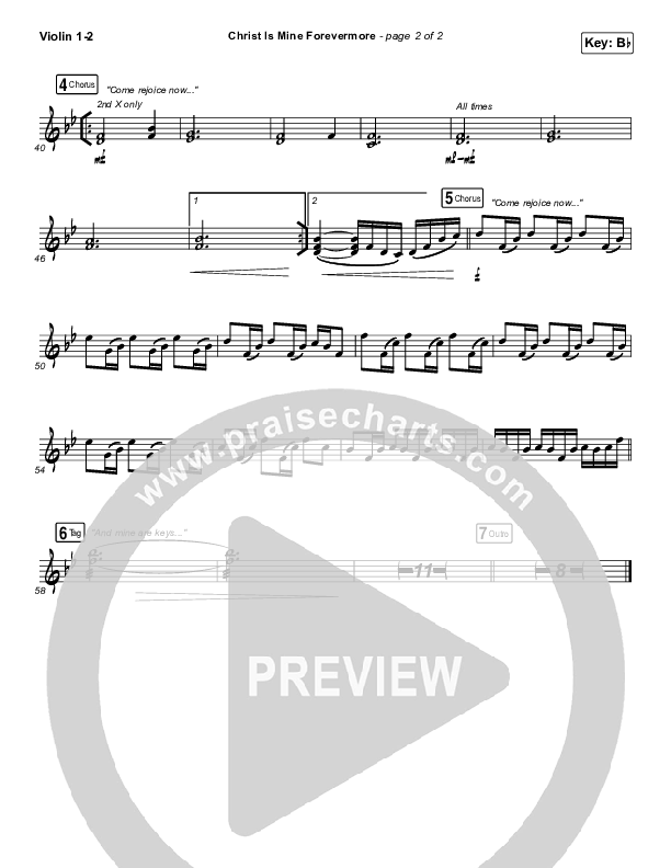 Christ Is Mine Forevermore Violin 1/2 (CityAlight)