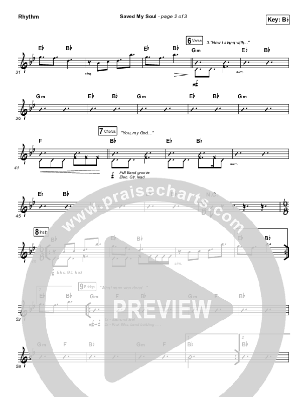 Saved My Soul Rhythm Chart (CityAlight)