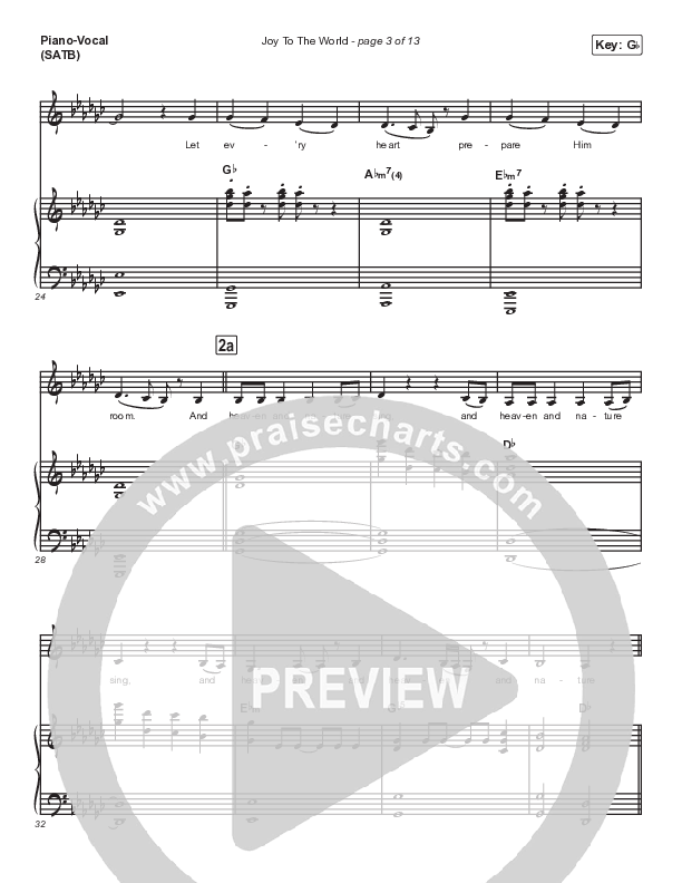 Joy To The World Piano/Vocal & Lead (Danny Gokey)