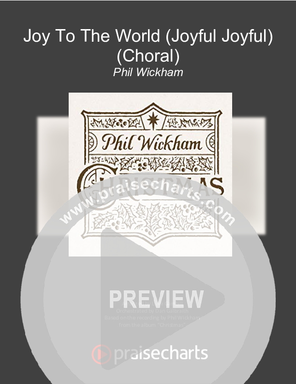 Joy To The World (Joyful Joyful) (Choral Anthem SATB) Cover Sheet (Phil Wickham / Arr. Luke Gambill)