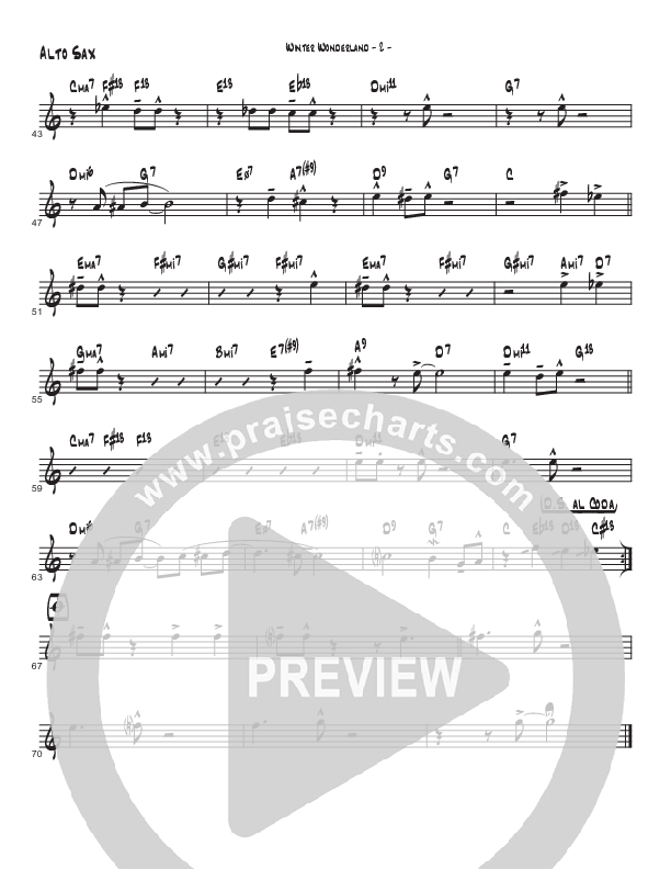 Winter Wonderland  (Instrumental) Alto Sax (Brad Henderson)