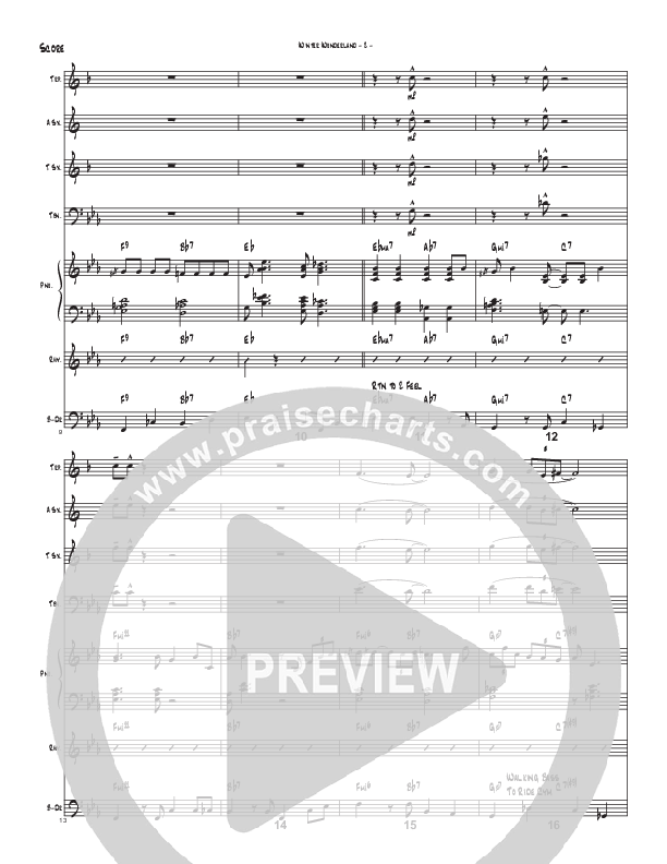 Winter Wonderland  (Instrumental) Conductor's Score (Brad Henderson)