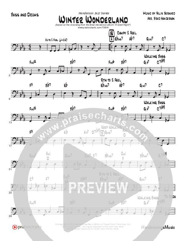 Winter Wonderland  (Instrumental) Drum Set (Brad Henderson)