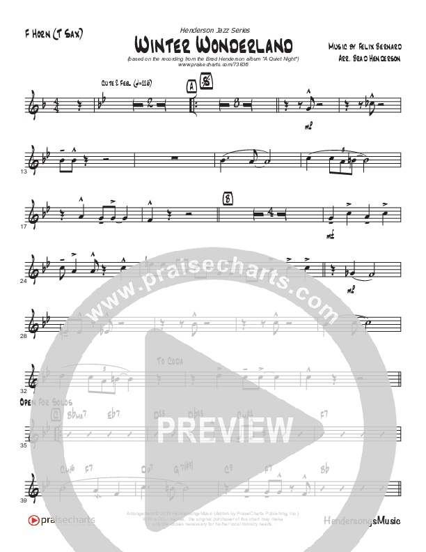 Winter Wonderland  (Instrumental) French Horn (Brad Henderson)