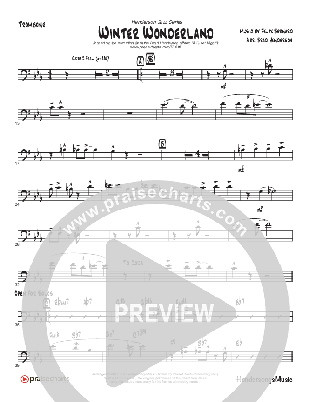 Winter Wonderland  (Instrumental) Trombone (Brad Henderson)