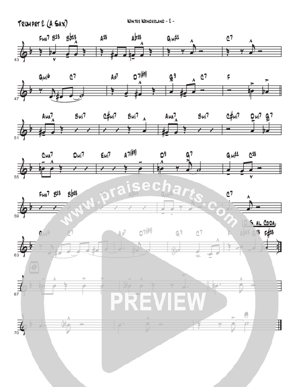 Winter Wonderland  (Instrumental) Trumpet 2 (Brad Henderson)