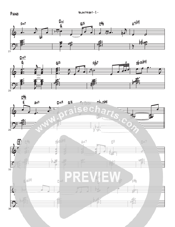Silent Night (Instrumental) Piano Sheet (Brad Henderson)